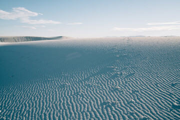 Sandy dunes in White Sands National Park