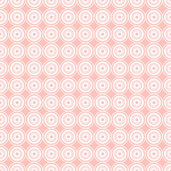 Abstract Seamless Pattern Orange Doodle Geometric Figures Background Vector