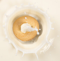 bagel and drying and milk