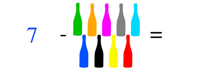 Simple mathematical problems, addition, subtraction, multiplication and division.