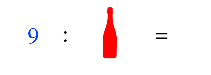 Simple mathematical problems, addition, subtraction, multiplication and division.