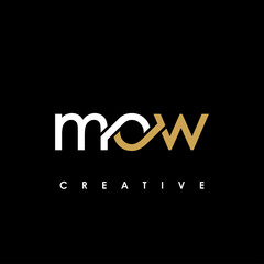 MOW Letter Initial Logo Design Template Vector Illustration