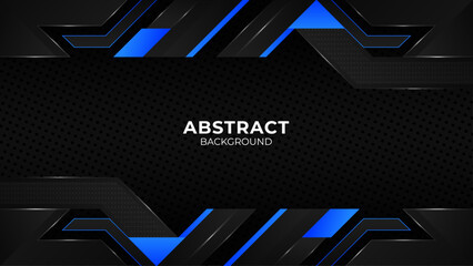 Modern abstract geometric shapes background design template, gaming background template design © TanmoyTopu
