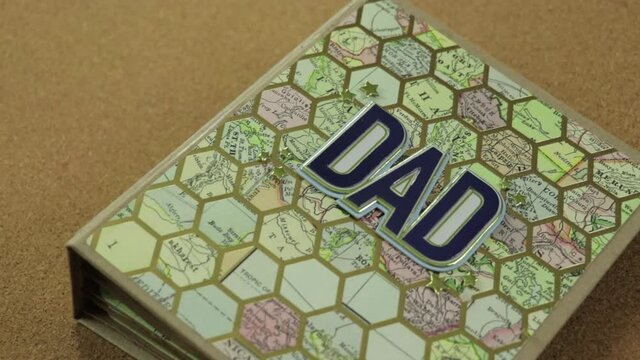 Dady scrapbook album. Happy Father's Day.