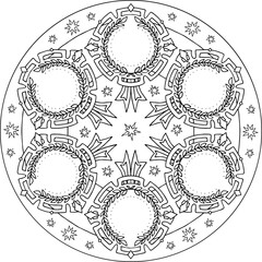 Mandala Shiny Medals