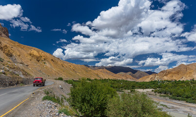 Ladakh, lake ,sky, mountain, height, 
