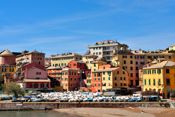 the village of Genoa nervi Italy © maudanros