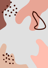 creative background in minimal trendy style with copy space for text