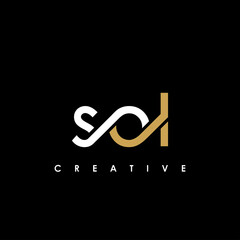 SOL Letter Initial Logo Design Template Vector Illustration - obrazy, fototapety, plakaty