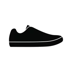 Fototapeten shoes icon. fashion sign. sneaker vector illustration. © Uswa KDT