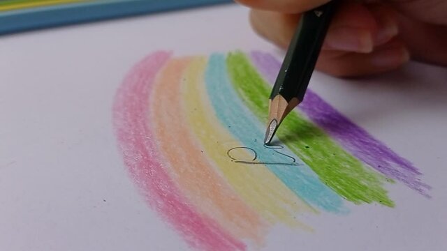 giving a name on the center of the rainbow