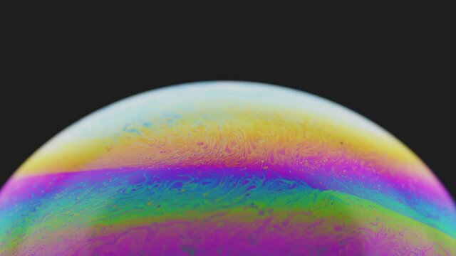 Macro Soap Bubble Colorful Psychedelic