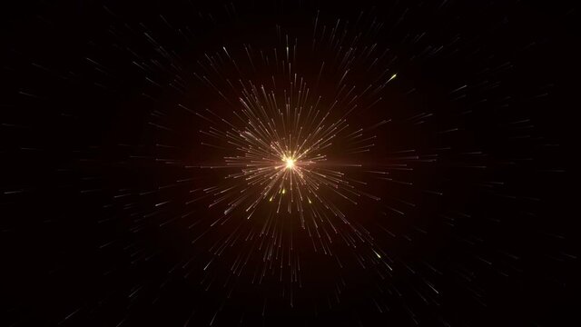 Abstract sparkling looping shining background.Abstract seamless animation.Star rays.Galactic cosmic Sci Fi animation.