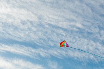 kite in the blue sky