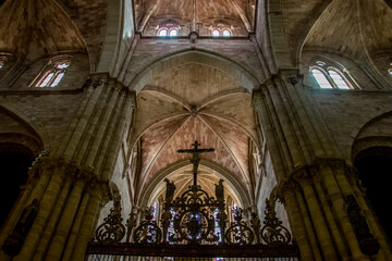Bóvedas de la cabecera de la Catedral de Sigüenza, España