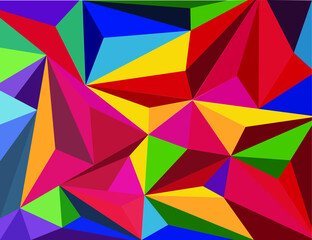 abstract colorful triangle shape background