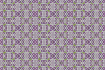 モザイク技法による幾何学的な模様のデザイン