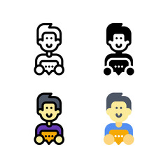 message send and receive chat Activity Avatar Icon, Logo, and illustration