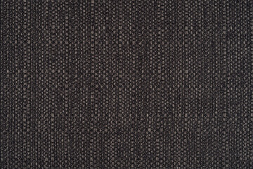 Jute hessian sackcloth canvas woven texture pattern background in light black color blank empty. Dark grey natural linen texture for the background.