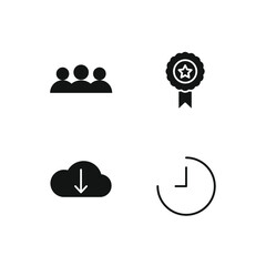 Outline web icons set Search Engine Optimization. Simple vector illustration.