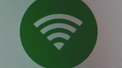 Wifi Network Connection Toggled On and Off on Mobile Device Touchscreen