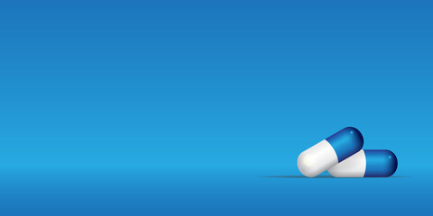 Pills. Medicine tablets isolated on background, different round and oblong drugs collection vector illustration.