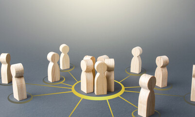 People form a group. Combining into a cooperative form to achieve a common goal and solve a...