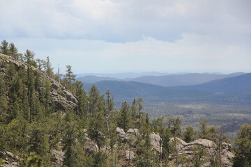 South Dakota Lake and Mountains
