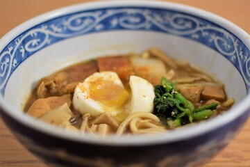 udon noodle with miso soup