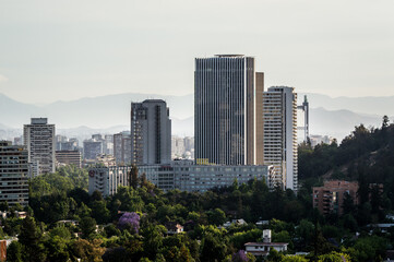 Fototapeta na wymiar Skyline of Santiago de Chile. Chile. Latin America
