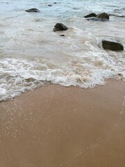 waves on the beach