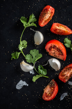 Tomatoes, Garlic and Parsley