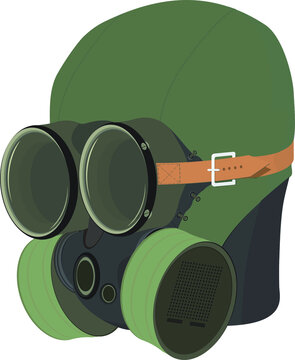 Vector Illustration of a Gas Mask
