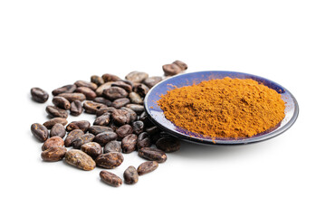 Roasted cocoa beans and cocoa powder