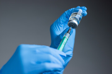 Girl getting ready for corona vaccination