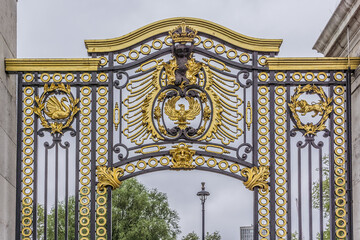 View of Ceremonial Australia Gate presented by Australia as a tribute to Queen Victoria in London....