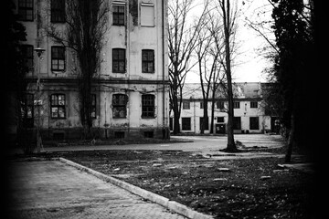 Wall and in the background wall