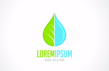 logo green leaf icon