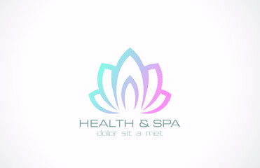 abstract flower logo