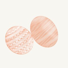 colored sketch of festive eggs