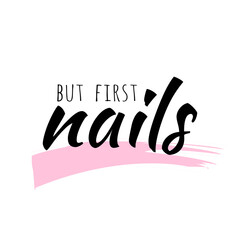 First nails print card