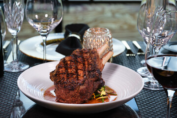 Pork grilled in wine sauce