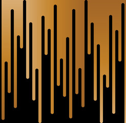 Abstract of water drop of pattern. Design fall gold on black backgroud. Design print for illustration, texture, wallpaper, background.