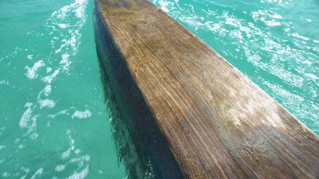 Traditional pirogue tour in the scenic Upi bay, Isle of Pines. New Caledonia