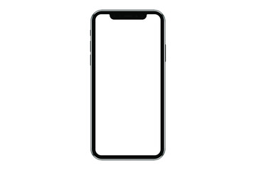 Realistic mobile phone mockup, template. Isolated stock vector