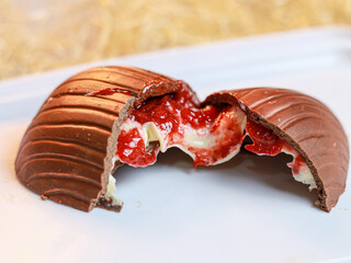 Chocolate Easter Eggs and Chocolate Bars with filling