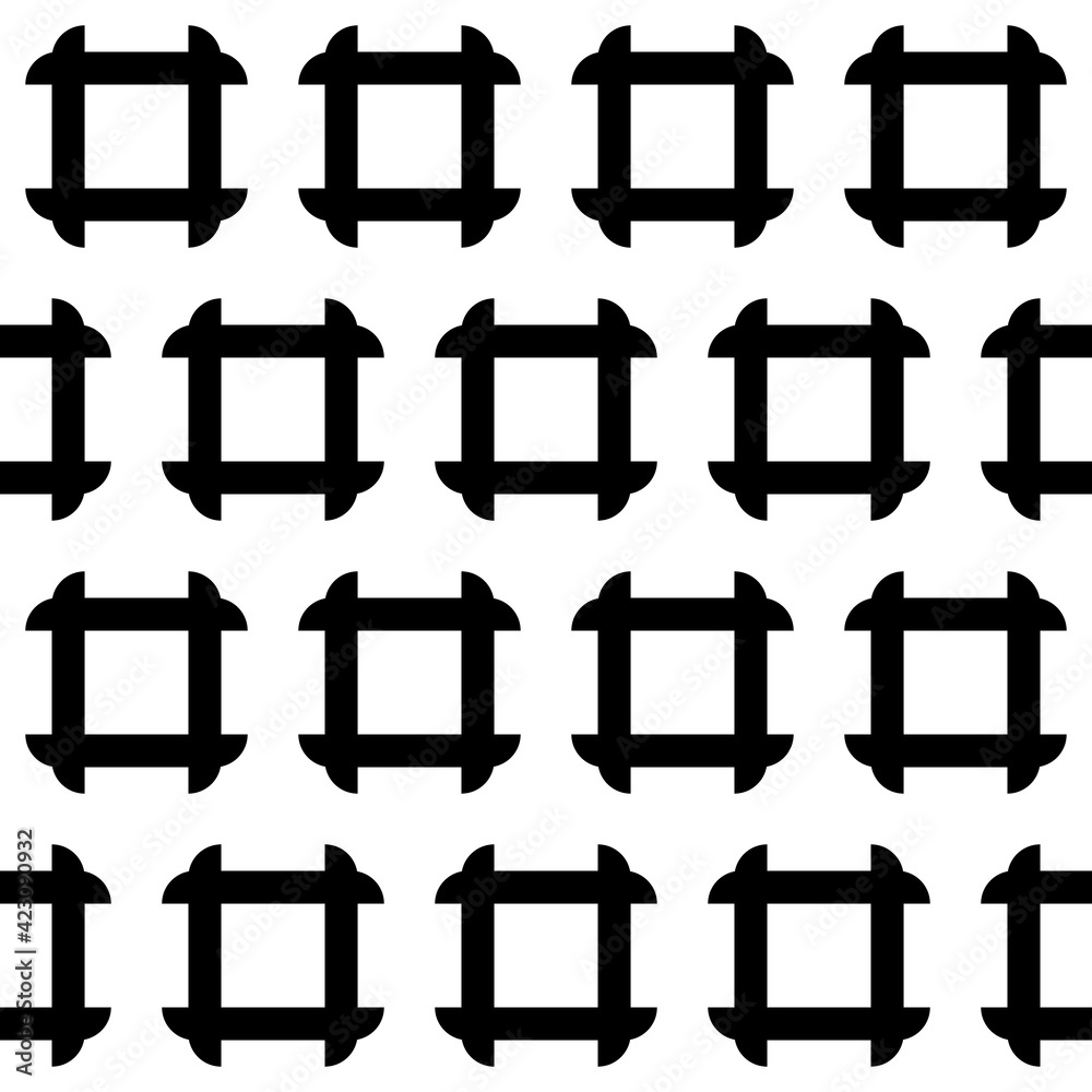 Poster Framework Pattern. Seamless Shapes Pattern.