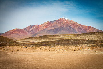 volcano in bolivia, altiplano, bolivia