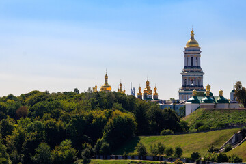 Fototapeta na wymiar View of the Kiev Pechersk Lavra, also known as the Kiev Monastery of the Caves in Ukraine