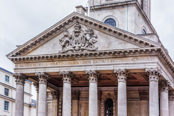 English and Chinese Anglican Church of Saint-Martin-in-the-Fields, Trafalgar Square in the City of...